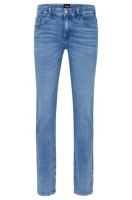 Slim-fit jeans in blue Italian denim