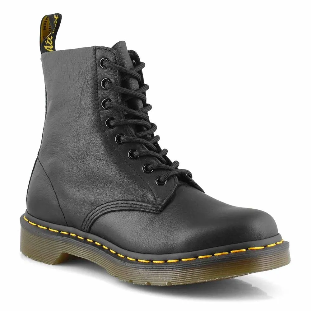 Soft Moc Womens Core Pascal 8-Eye Leather Boot - Black