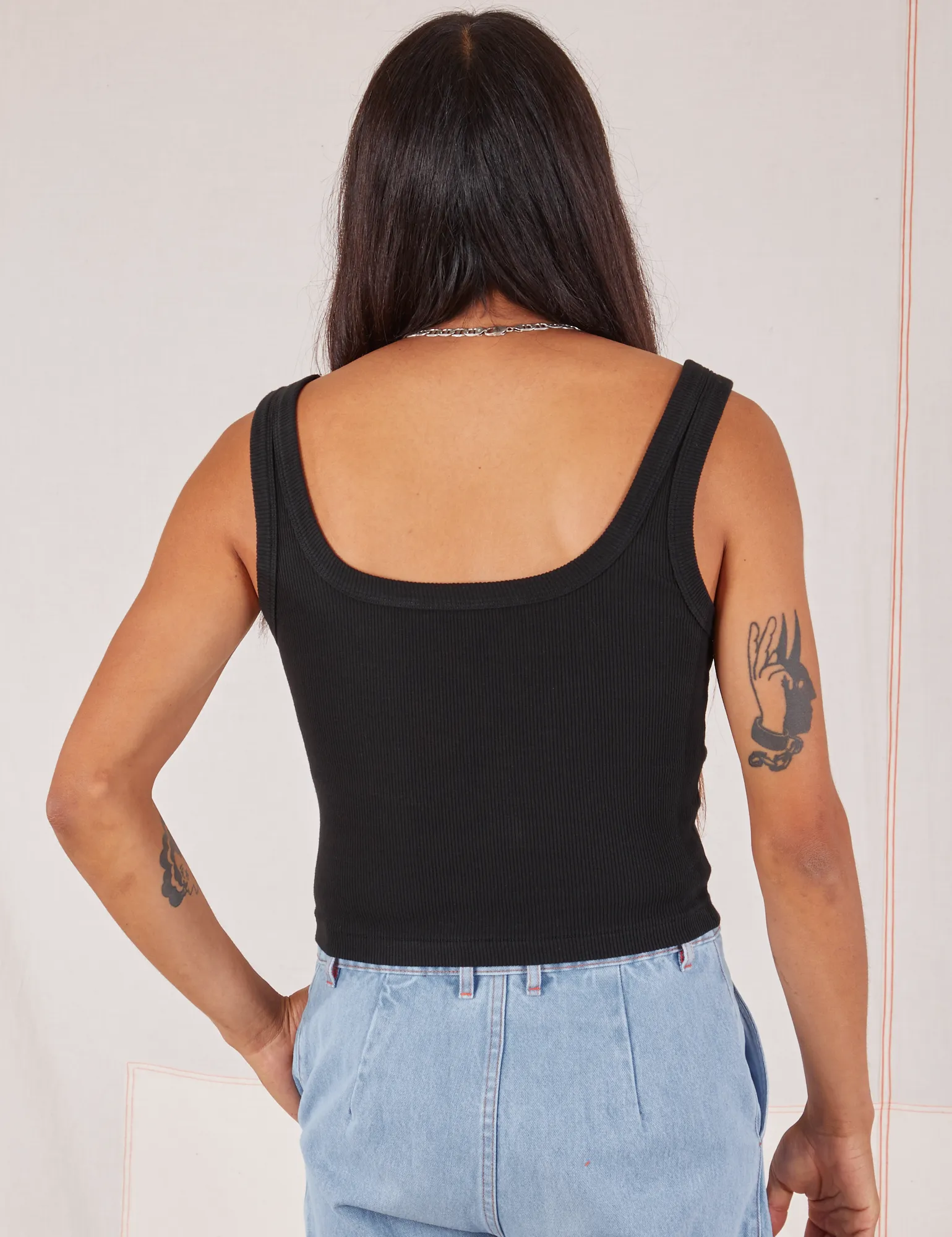 Square Neck Tank - Basic Black