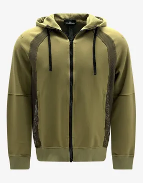 Stone Island Shadow Project Green Mesh Vent Hoodie