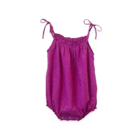 Strap Romper - Vivacious Pink