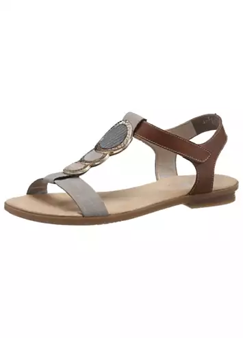 Strappy Jewelled Front Sandals by Rieker | Look Again