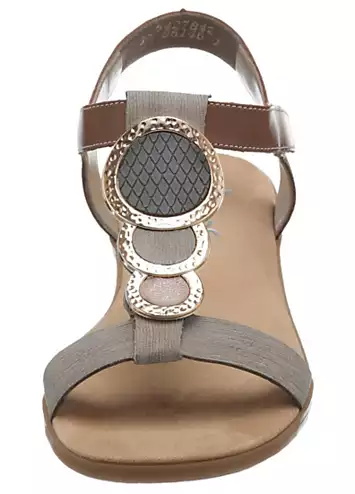 Strappy Jewelled Front Sandals by Rieker | Look Again