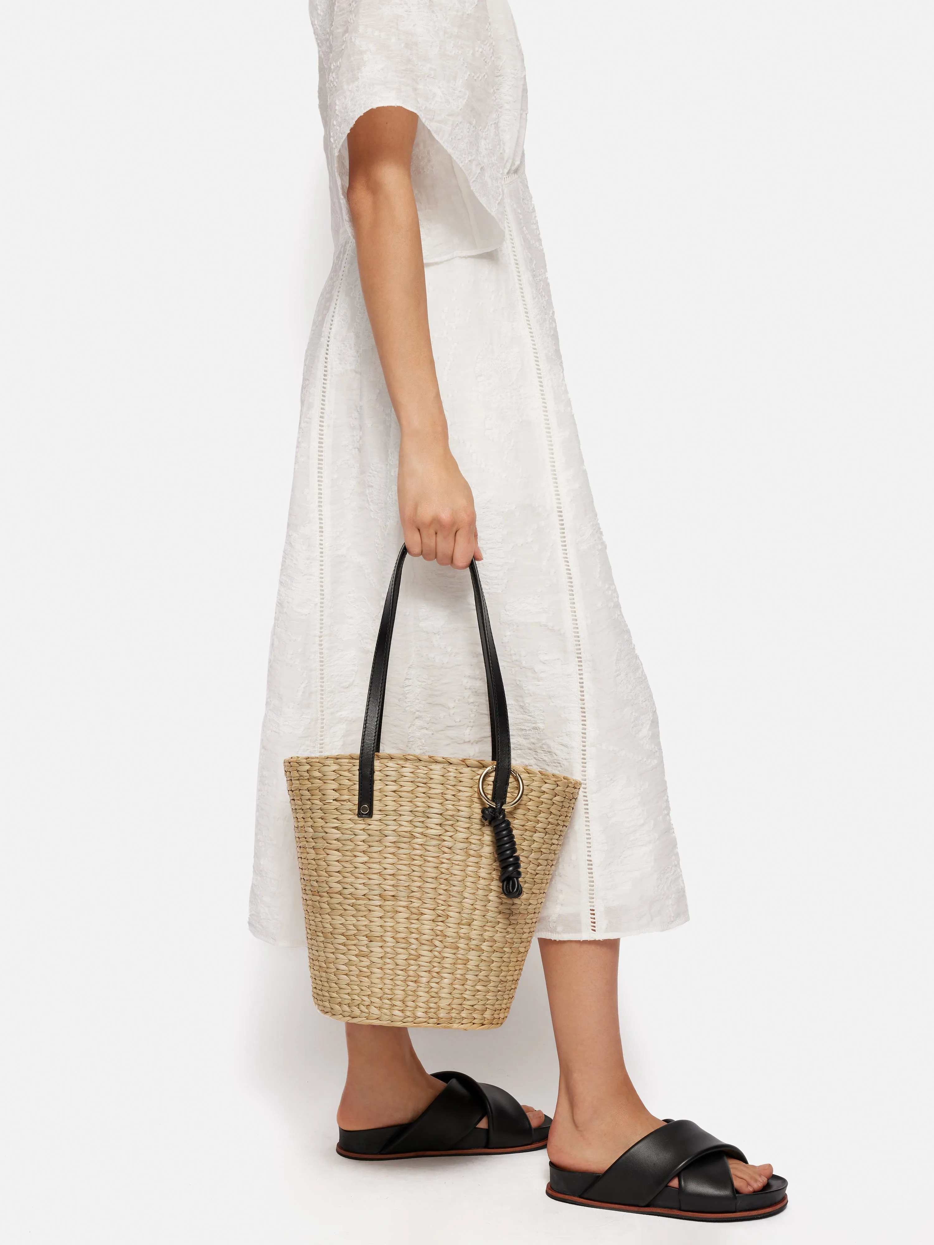 Straw Bucket Bag | Natural