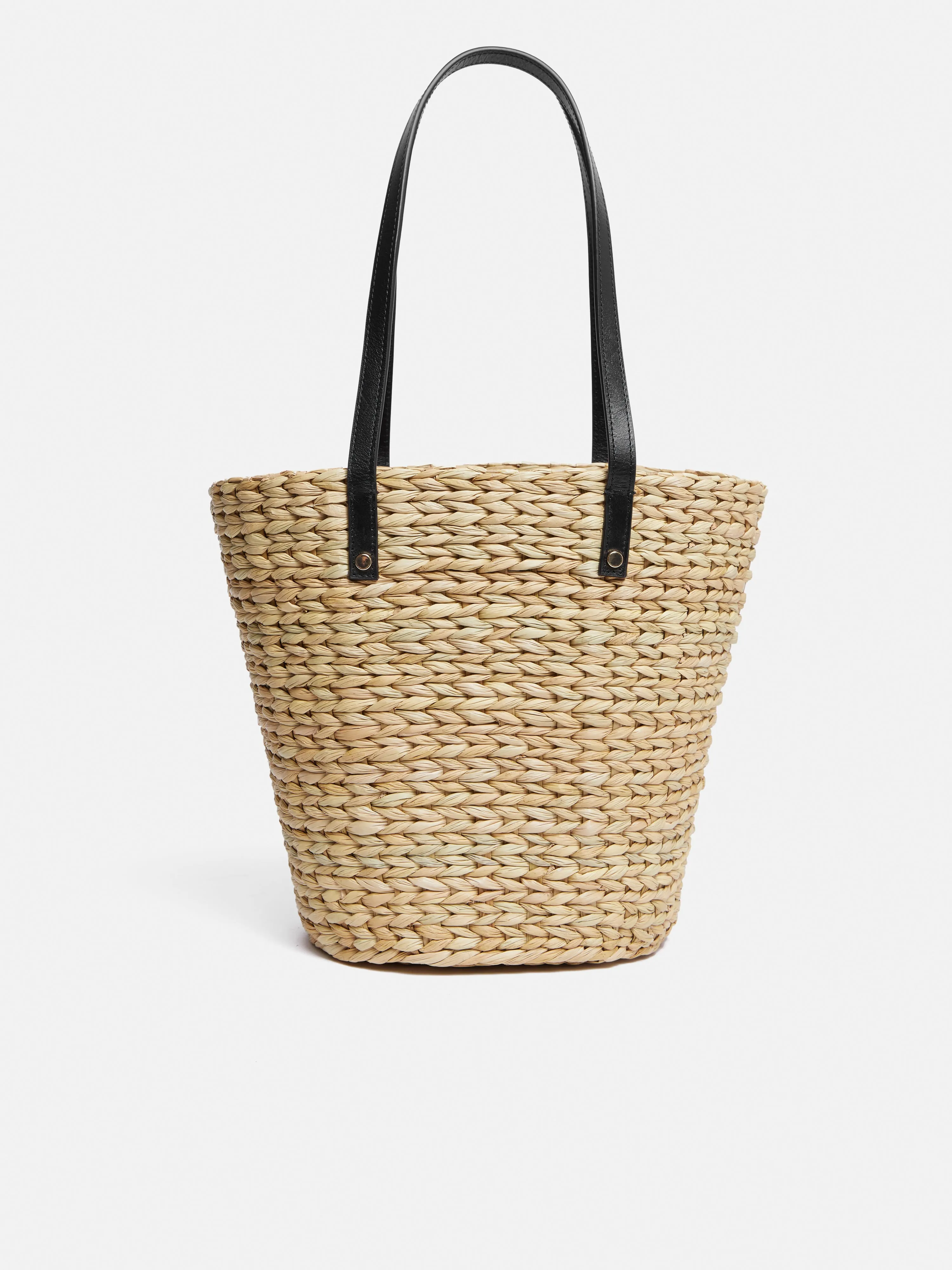 Straw Bucket Bag | Natural