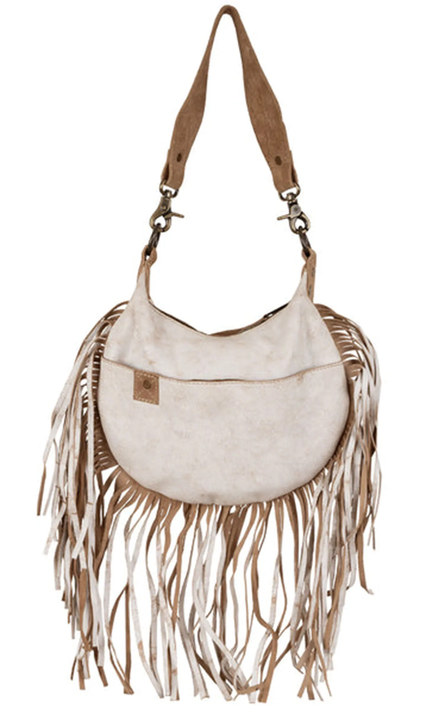 STS Ranchwear Cremello Creamy Leather Nellie Fringe Bag