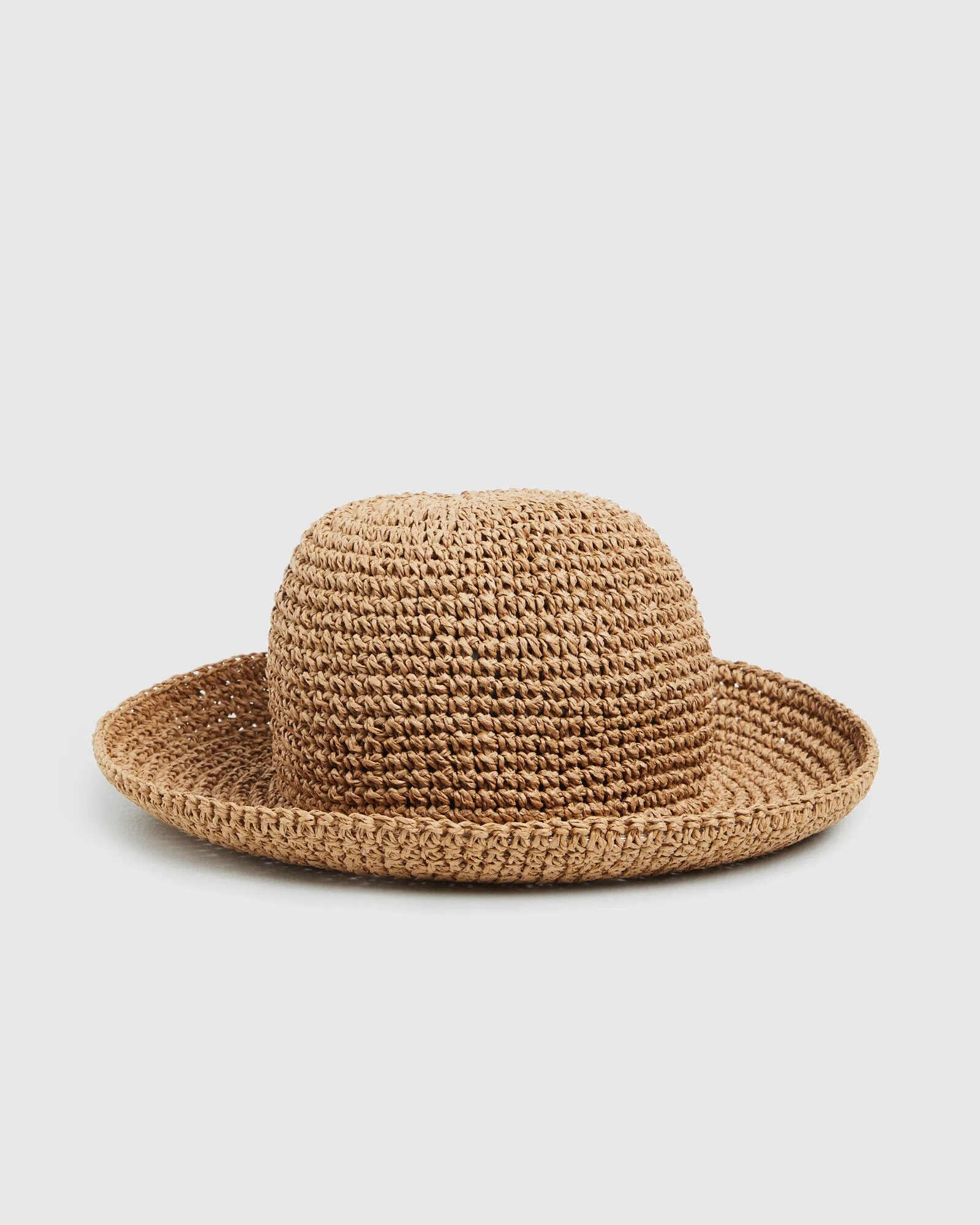 Subtitled North Straw Bucket Hat in Natural