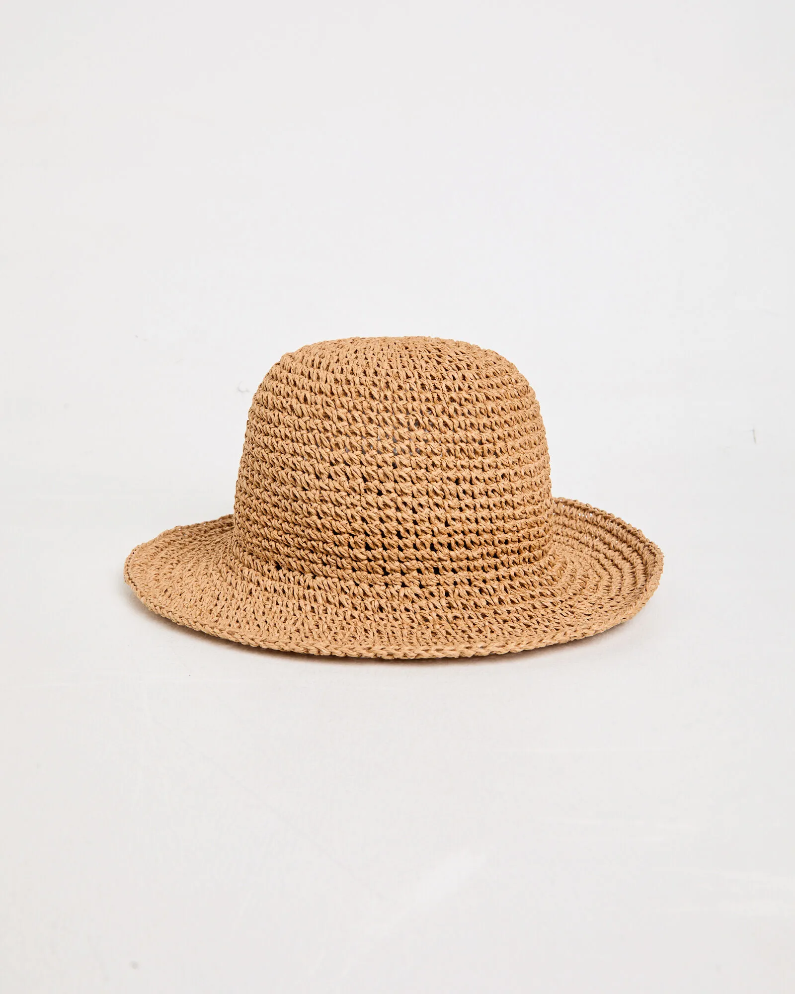 Subtitled North Straw Bucket Hat in Natural