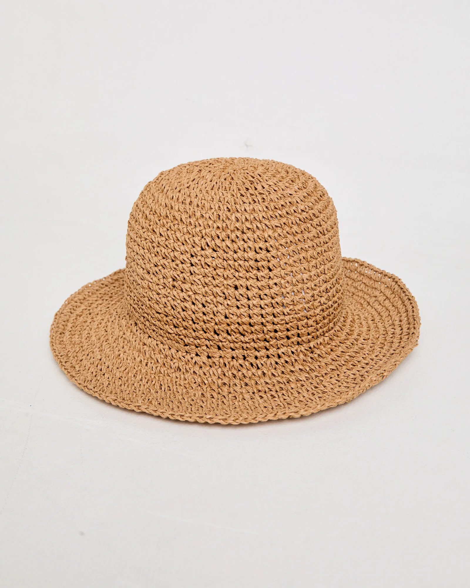 Subtitled North Straw Bucket Hat in Natural