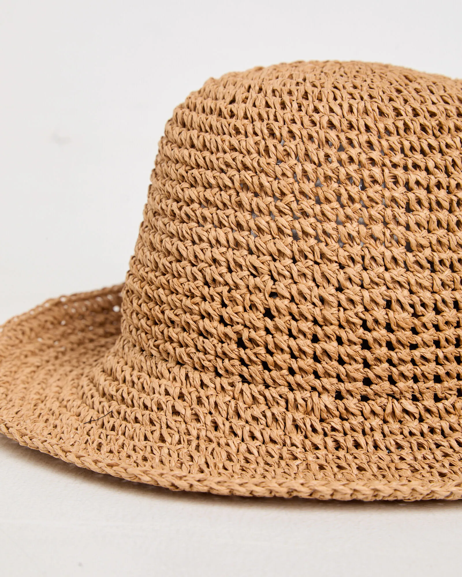 Subtitled North Straw Bucket Hat in Natural