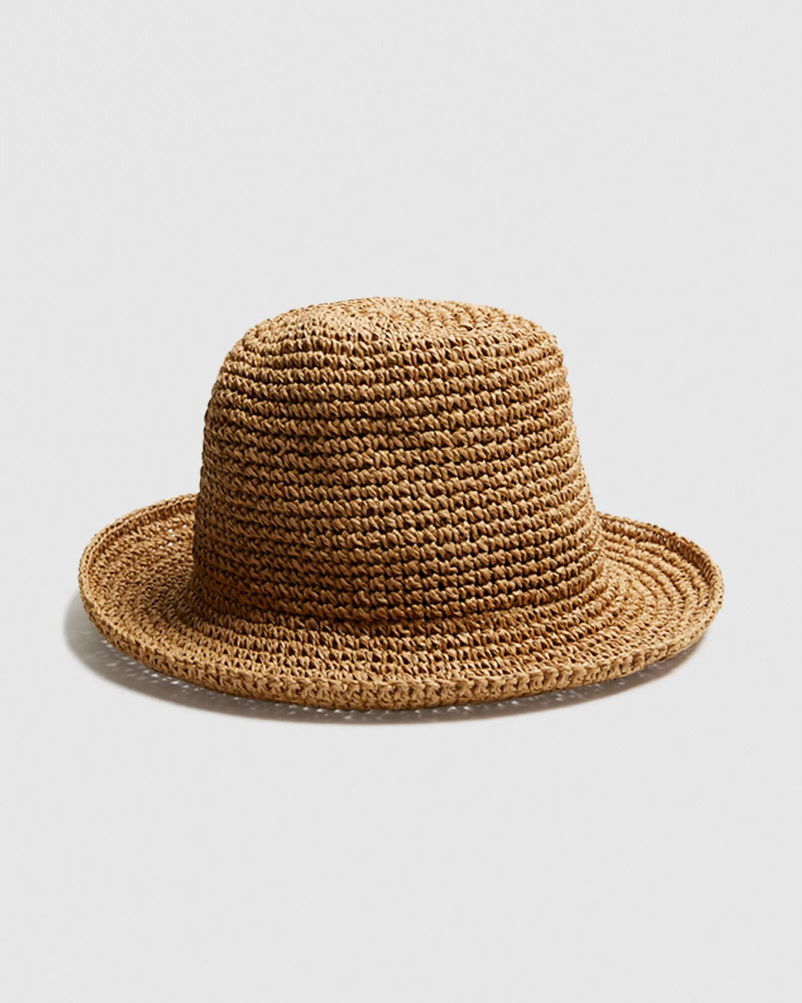 Subtitled North Straw Bucket Hat Natural