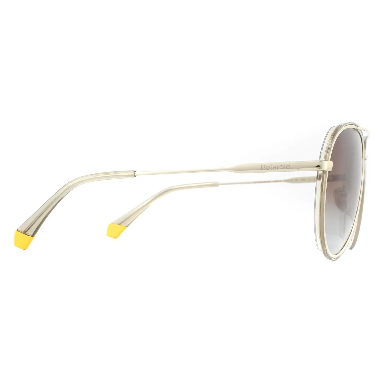 Sunglasses | Aviator Gold Beige Brown Gradient Polarized Sunglasses | Polaroid