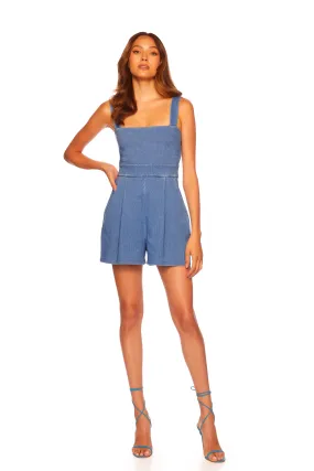 Susana Monaco Denim Romper - Light Denim