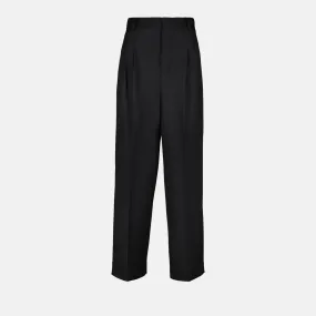 Tailored High-Waisted Wool Trousers