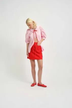 Tate Skirt - Red Twill