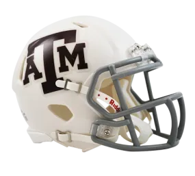 Texas A&M White Riddell Speed Mini Helmet