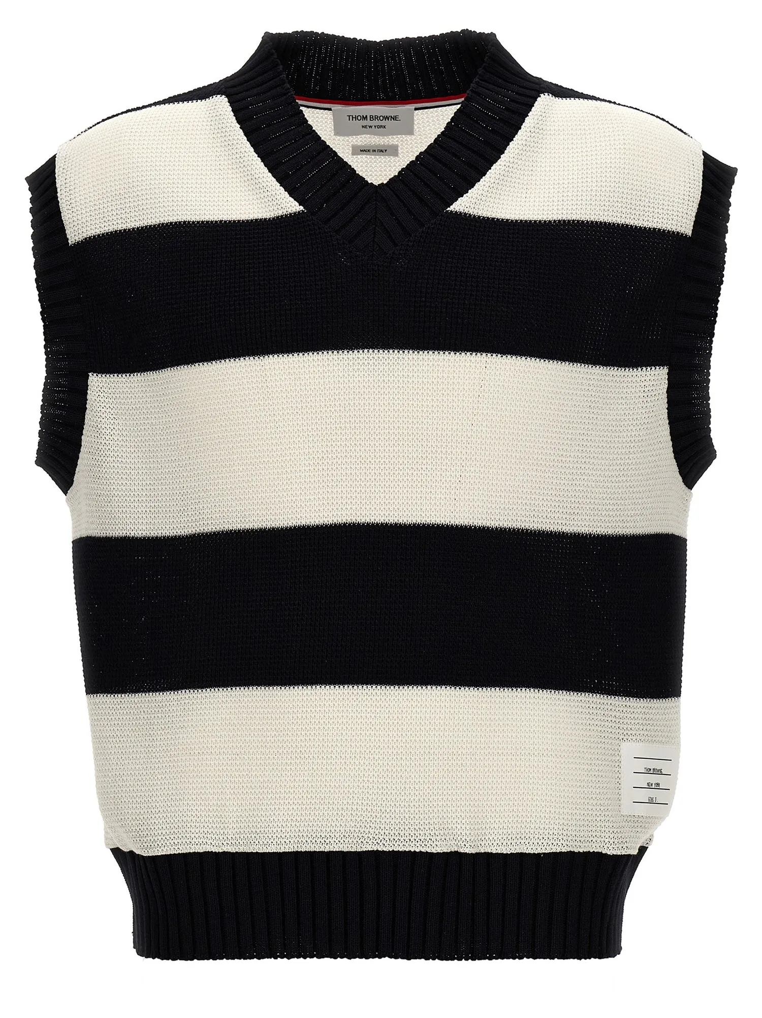 Thom Browne    Thom Browne 'Rugby Stripe' Vest