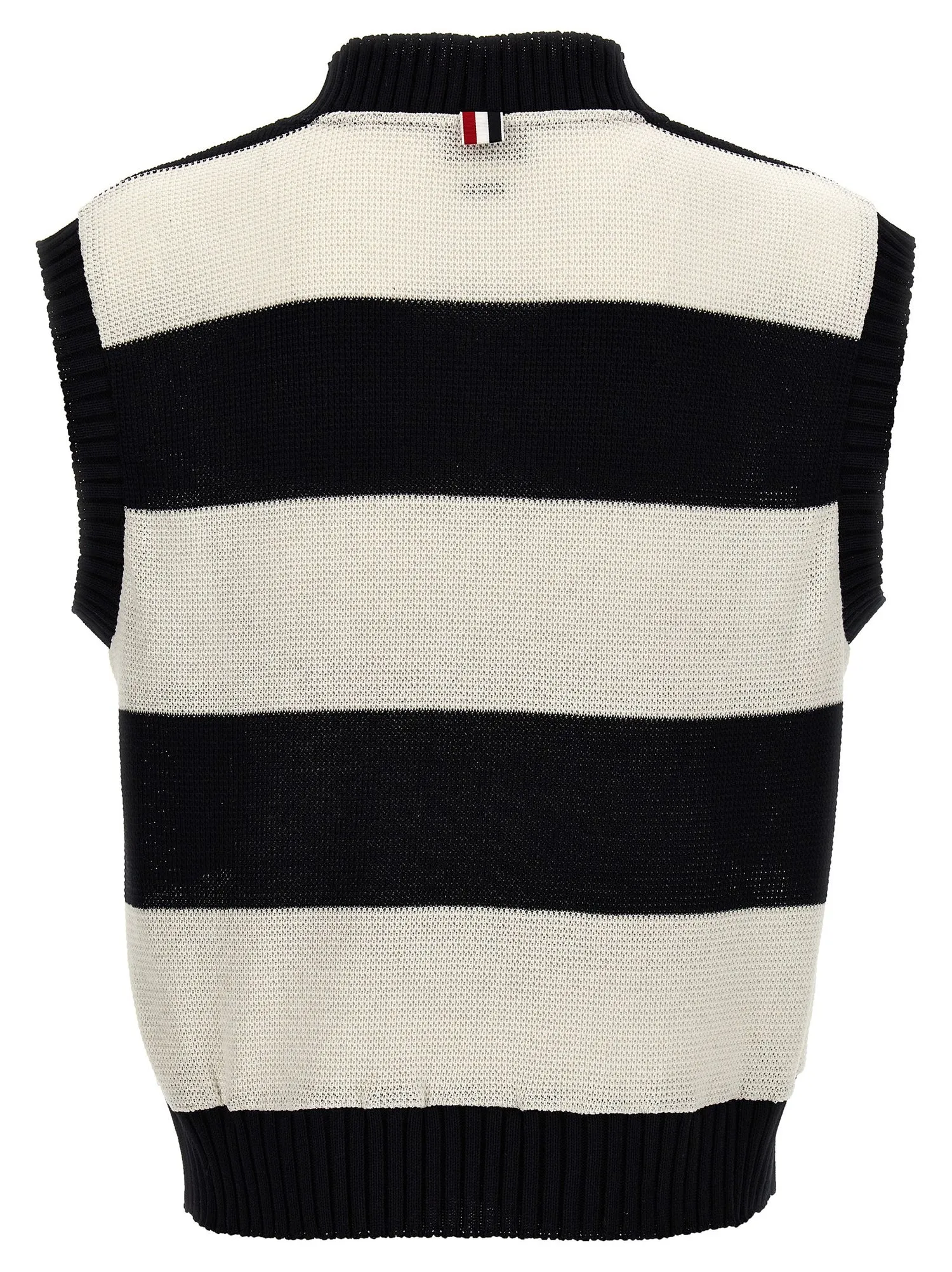 Thom Browne    Thom Browne 'Rugby Stripe' Vest