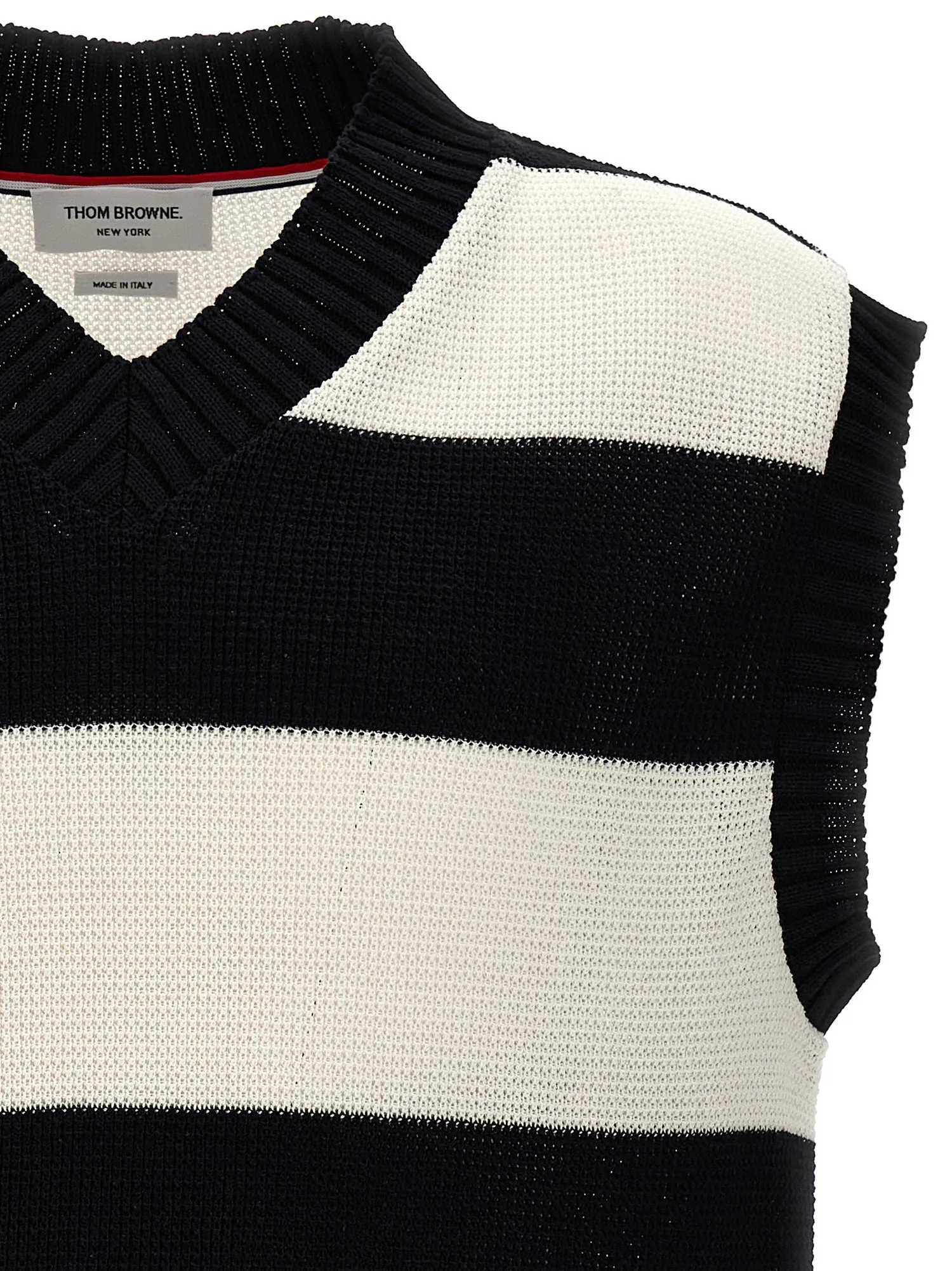 Thom Browne    Thom Browne 'Rugby Stripe' Vest