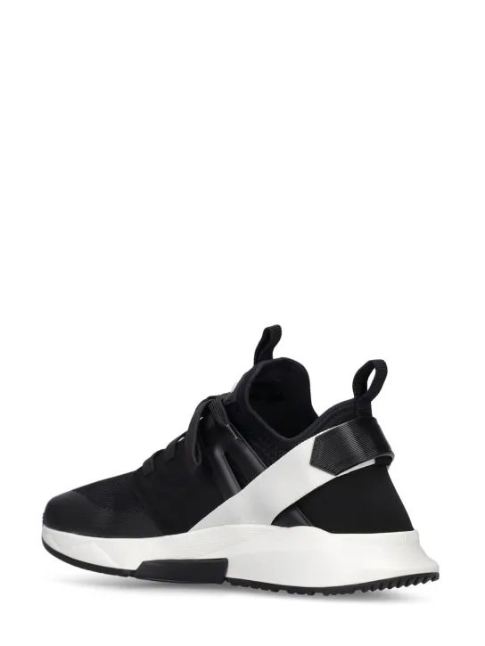 Tom Ford   Alcantara tech & leather low sneakers 