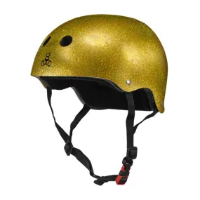 Triple 8 Gold Glitter Helmet - Certified