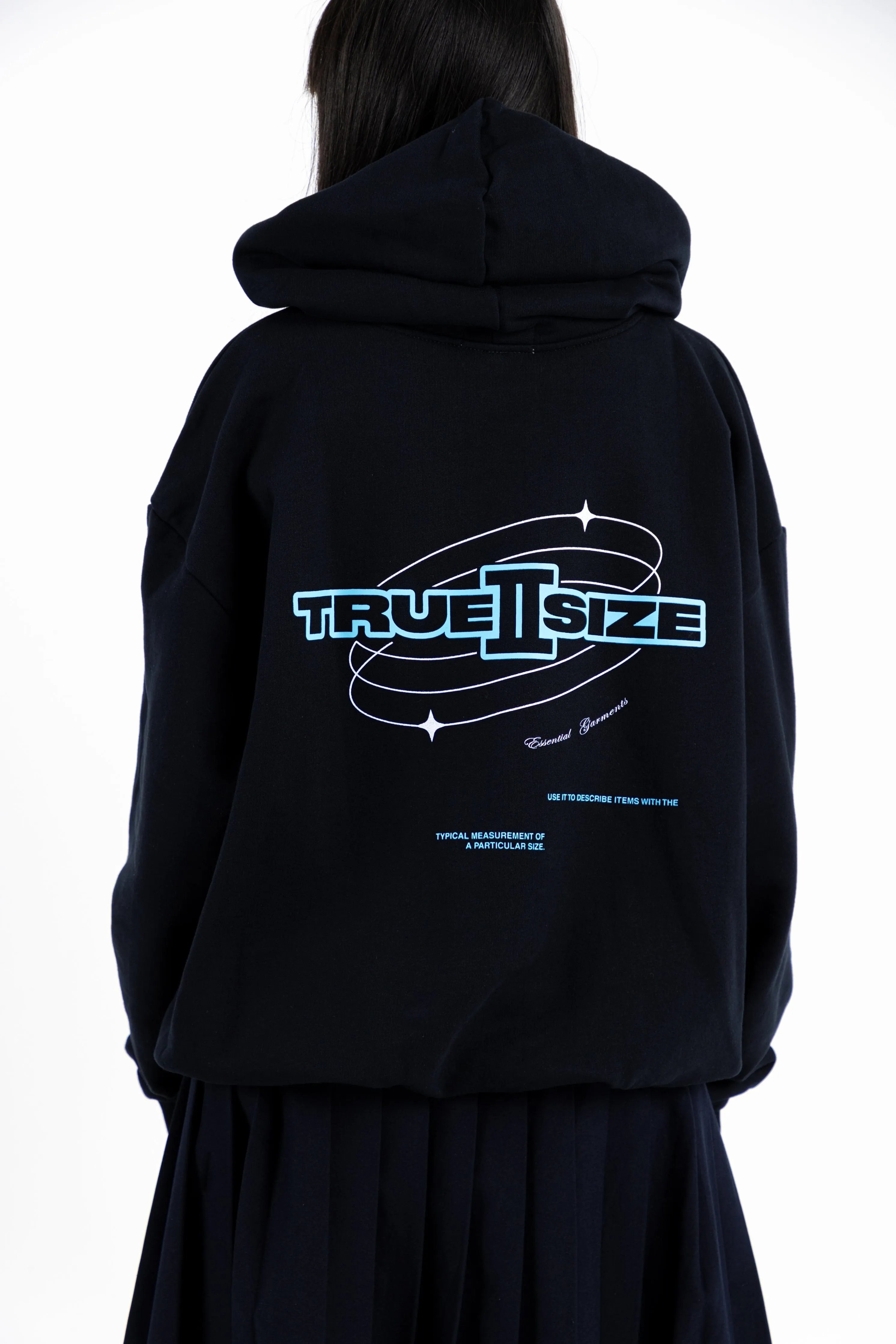 True 2 Size Essential Hoodie Orbits Collection Black