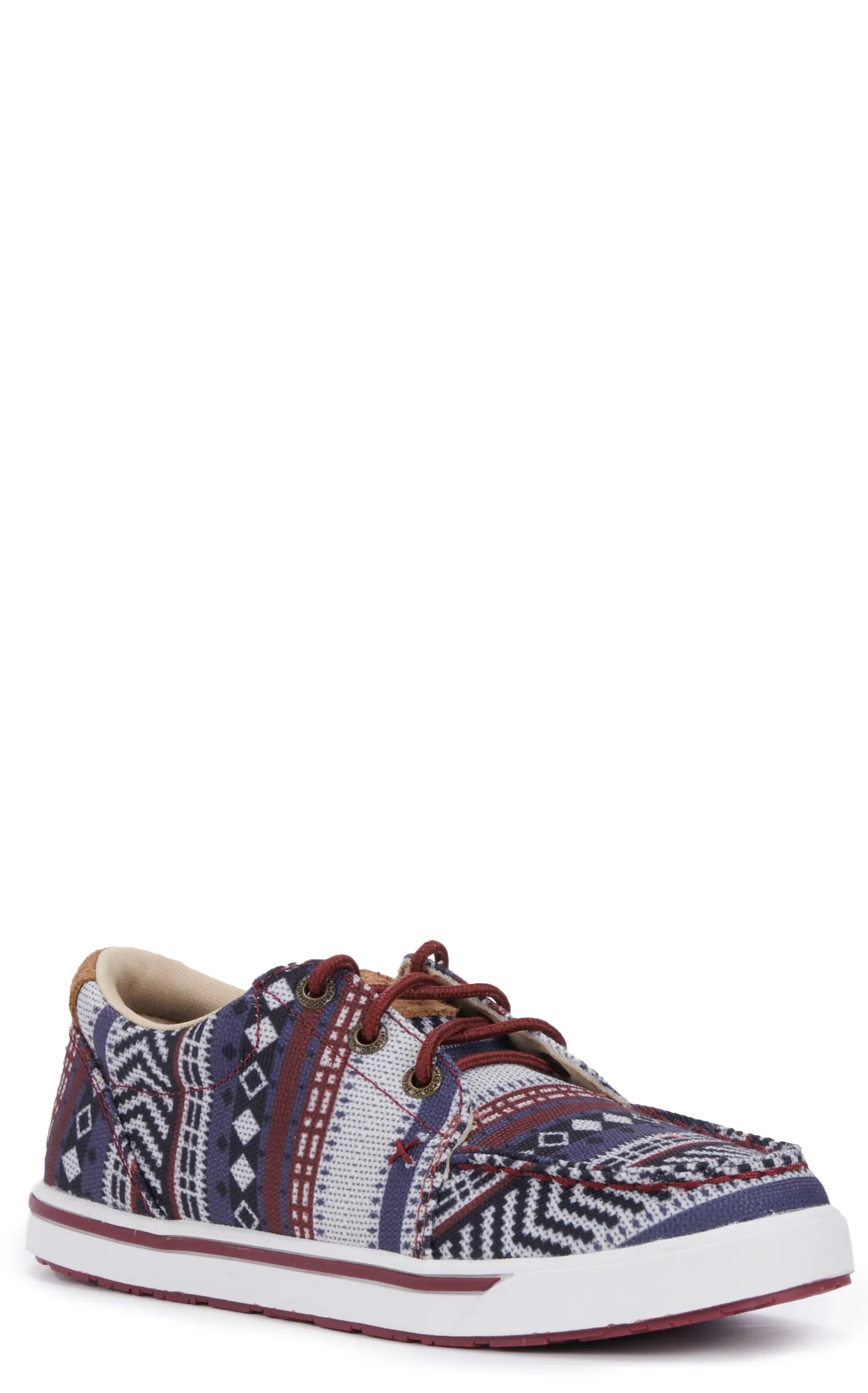 Twisted X Kids' Hooey Loper Dark Baja Print Fabric Lace Up Sneakers Casual Shoe