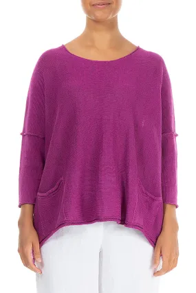 Two Pockets Orchid Linen Jumper