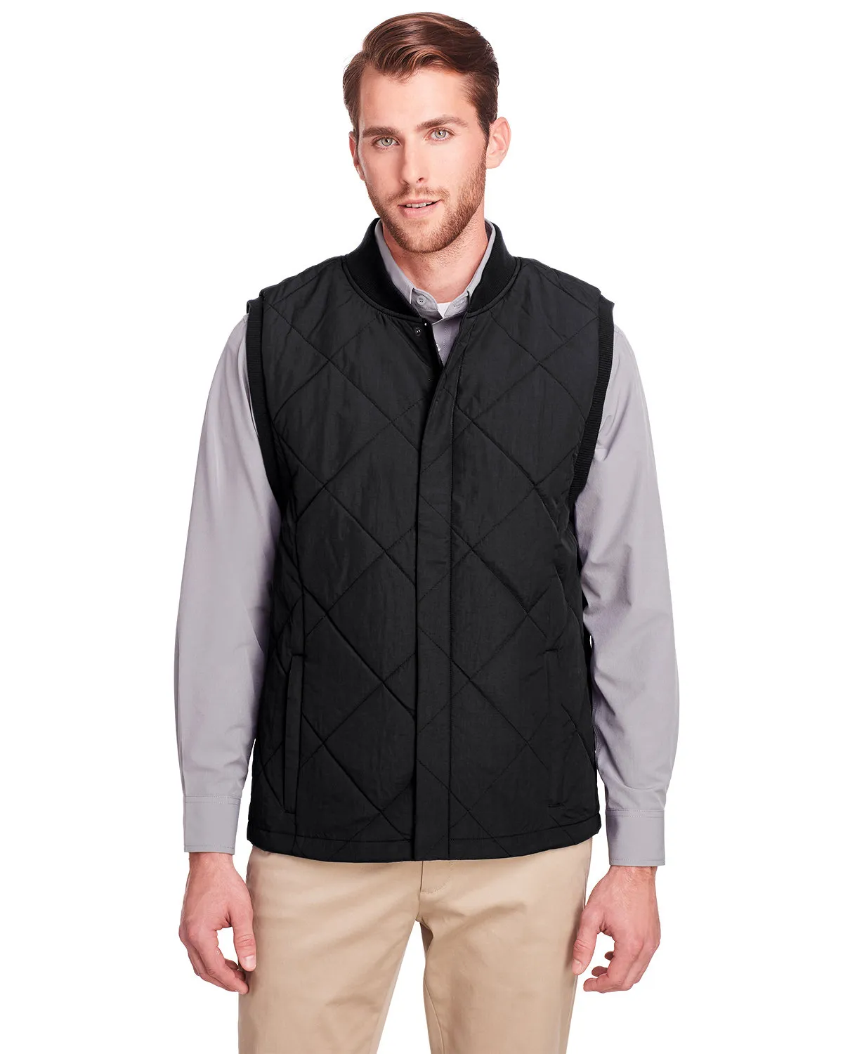 UltraClub UC709 Men's Dawson Quilted Hacking Vest SKU: UC709