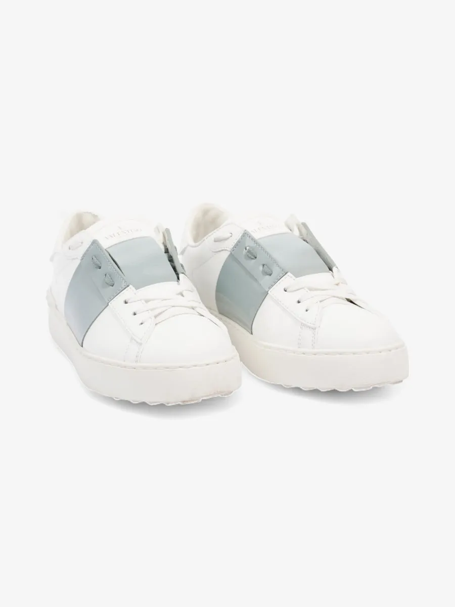 Valentino VLTN Open Sneakers White / Grey Leather EU 39 UK 6