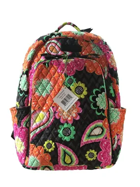 Vera Bradley Laptop Backpack (Updated Version) with Solid Color Interiors