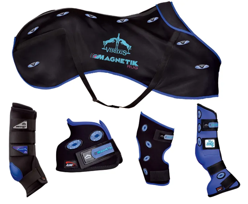 Veredus Magnetik Hoof Boot Magnetic Therapy - Black/Blue