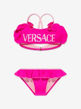 Versace Girls Logo Bikini in Pink