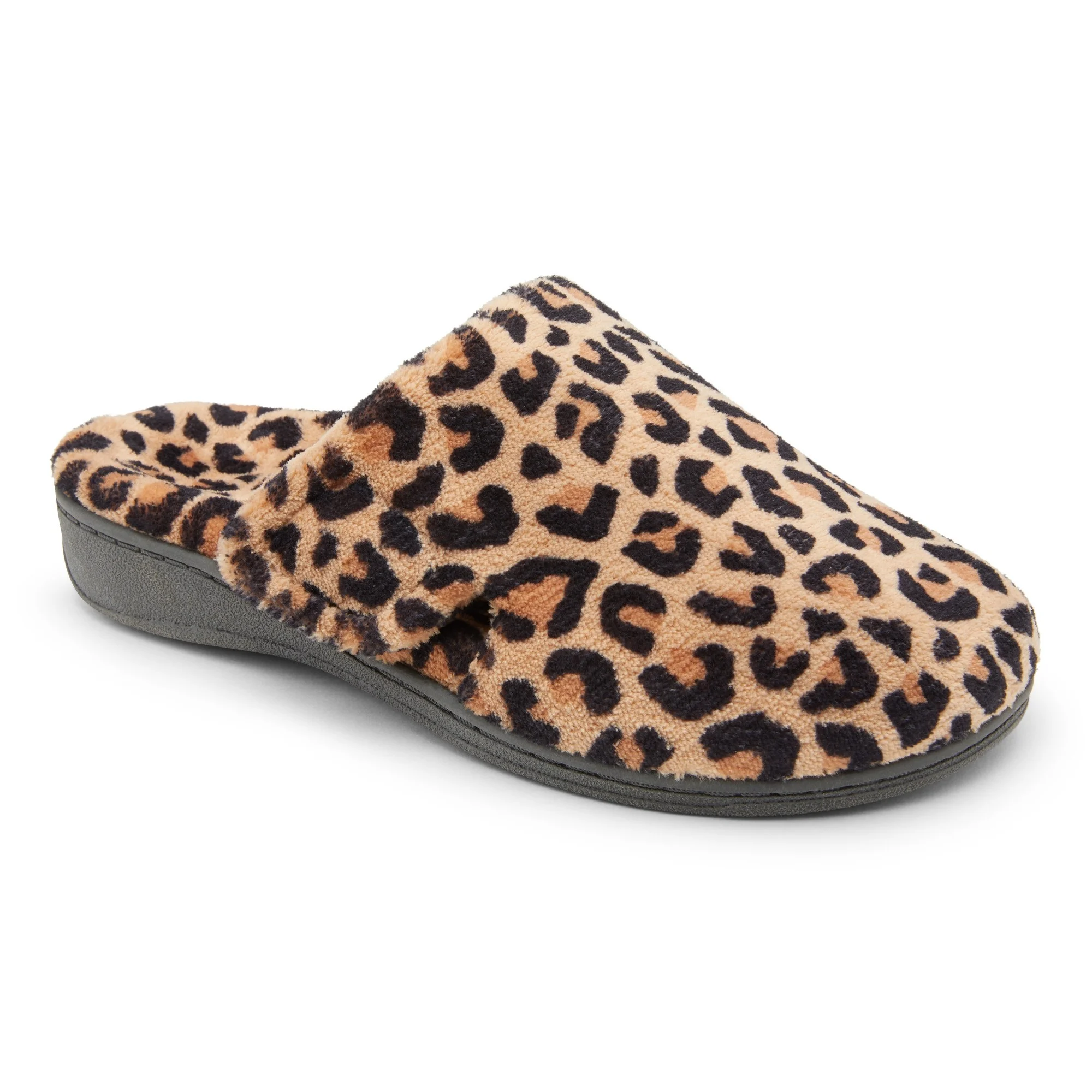 Vionic Womens Gemma Mule Slipper- Leopard