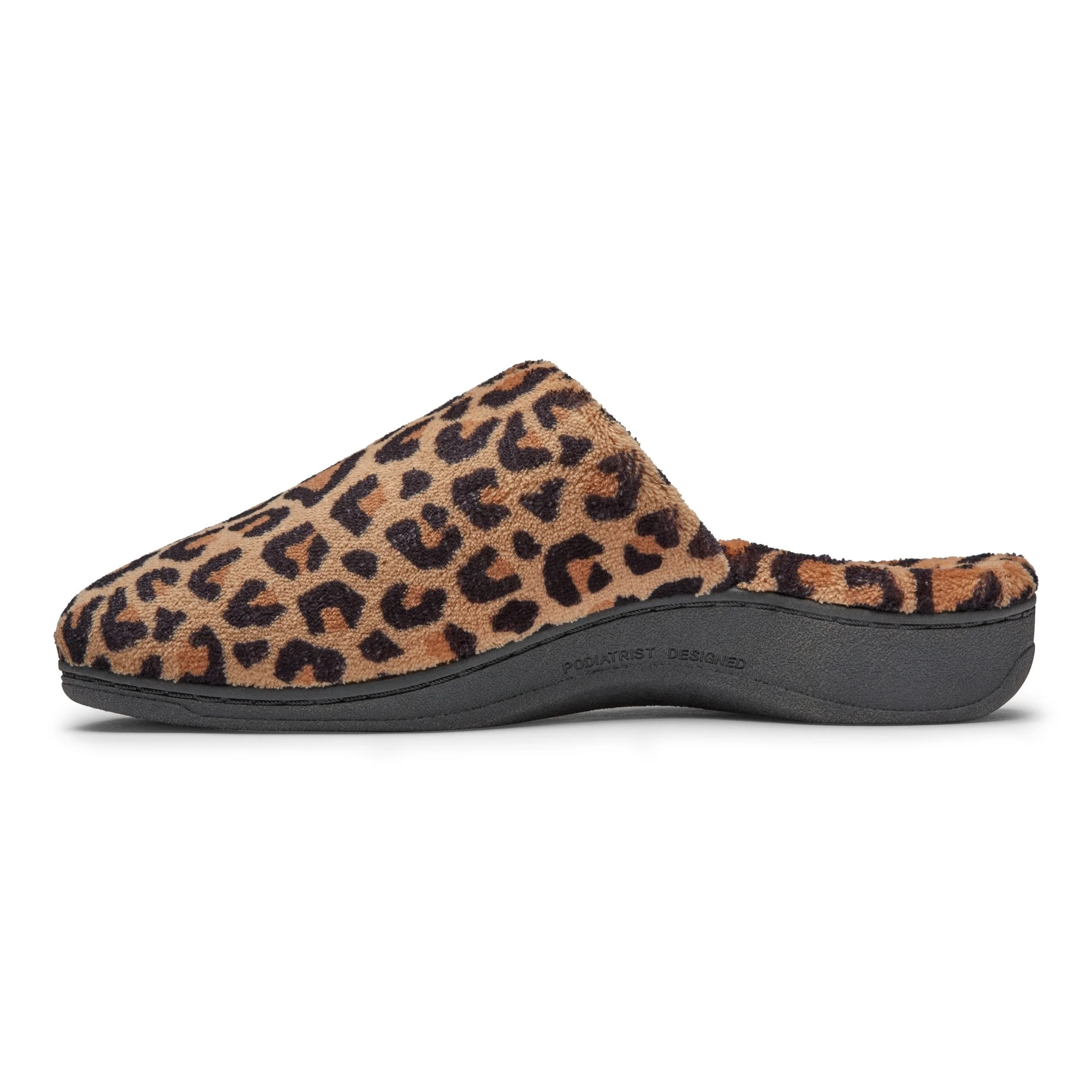 Vionic Womens Gemma Mule Slipper- Leopard