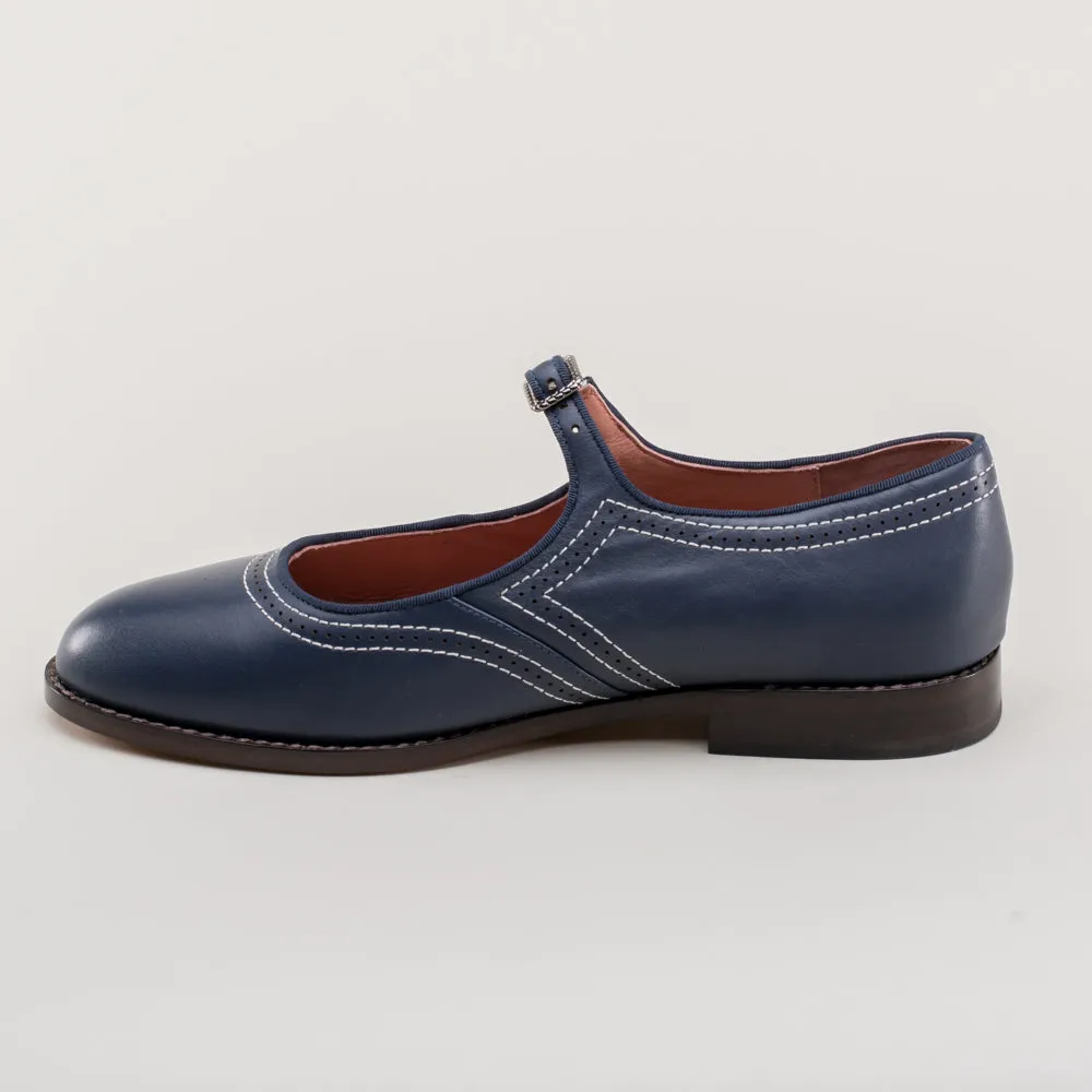 Wednesday Women's Vintage Mary Jane Shoes (Navy)