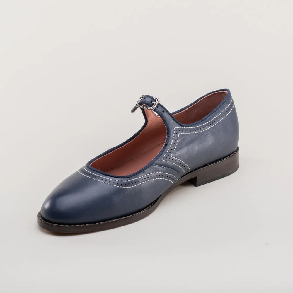 Wednesday Women's Vintage Mary Jane Shoes (Navy)