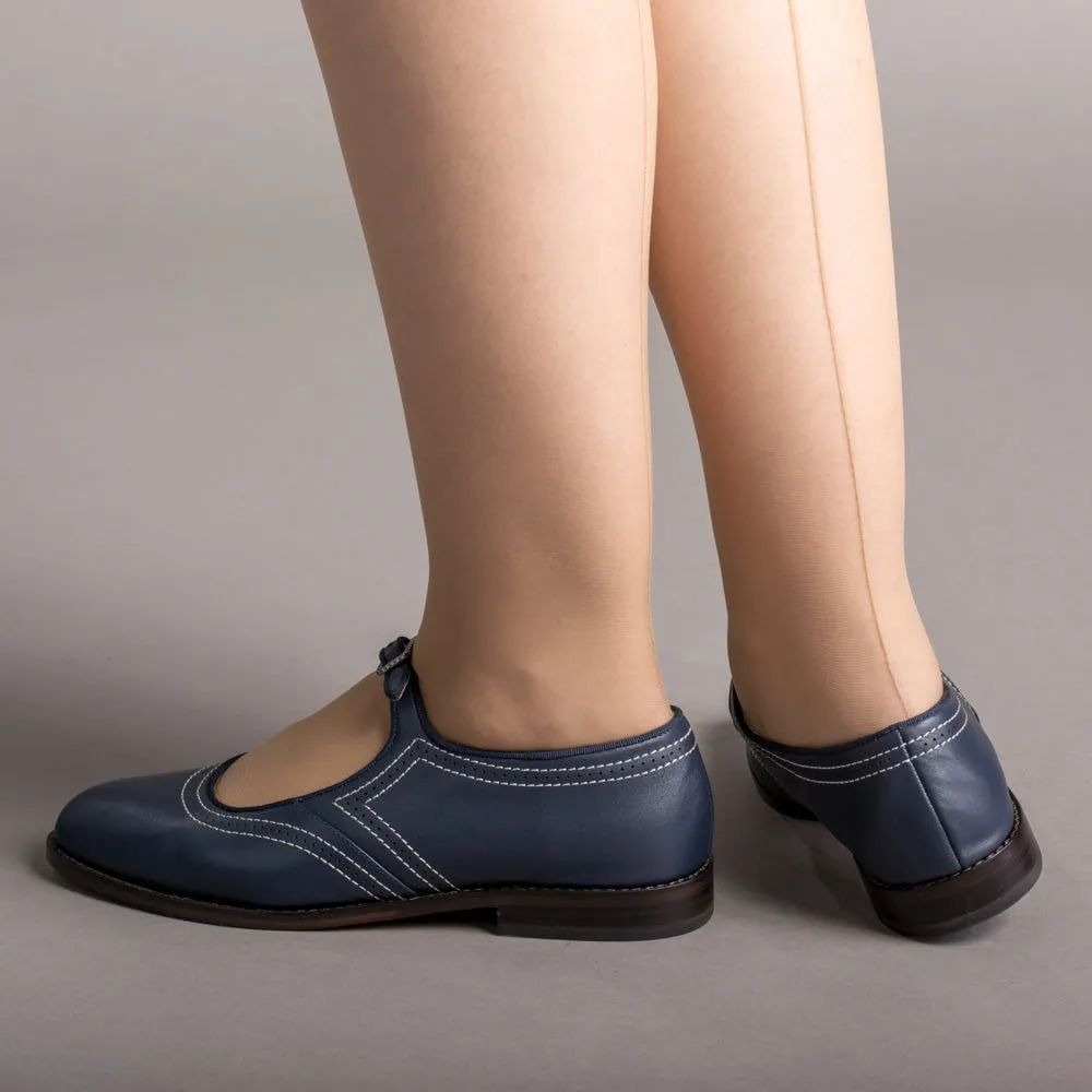 Wednesday Women's Vintage Mary Jane Shoes (Navy)