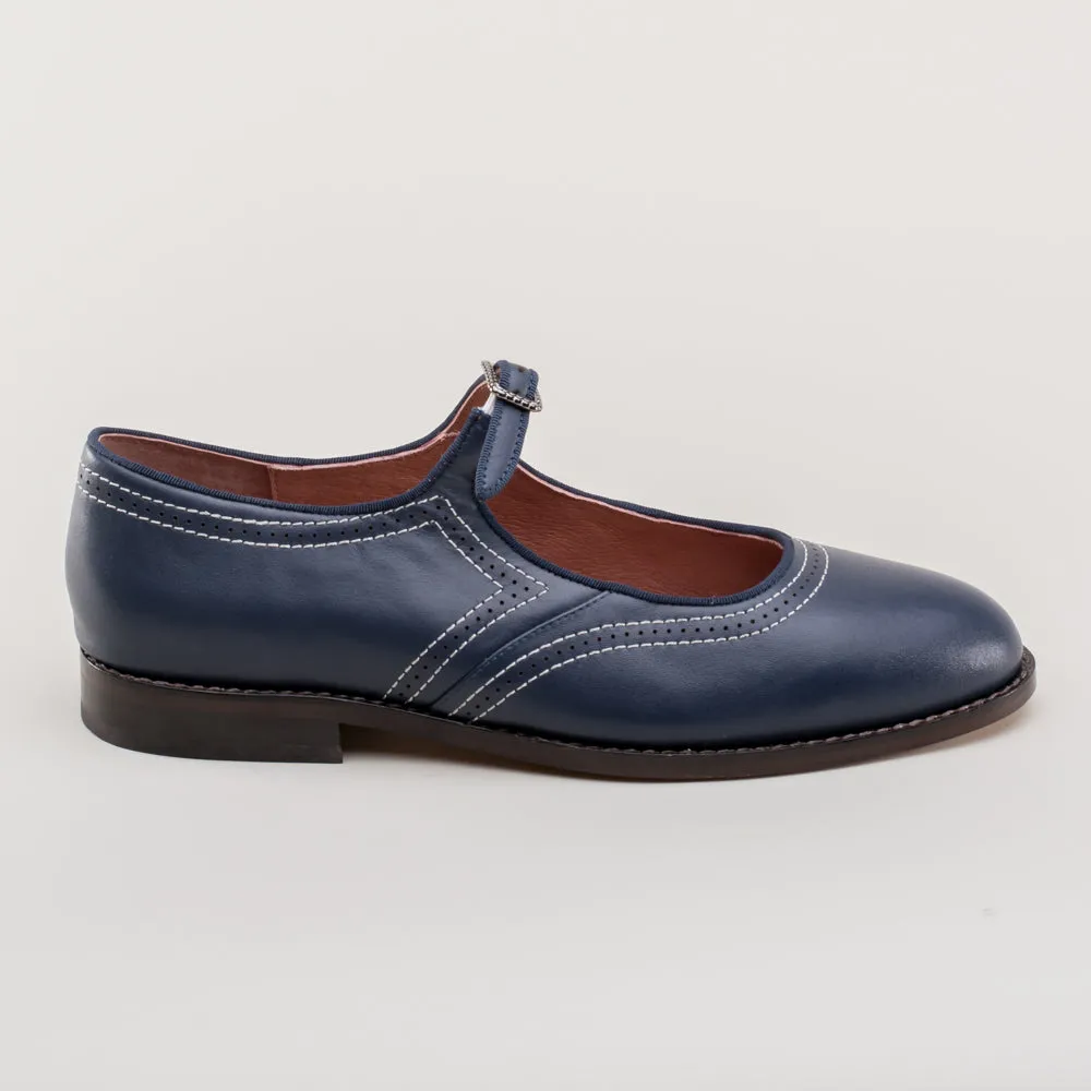 Wednesday Women's Vintage Mary Jane Shoes (Navy)