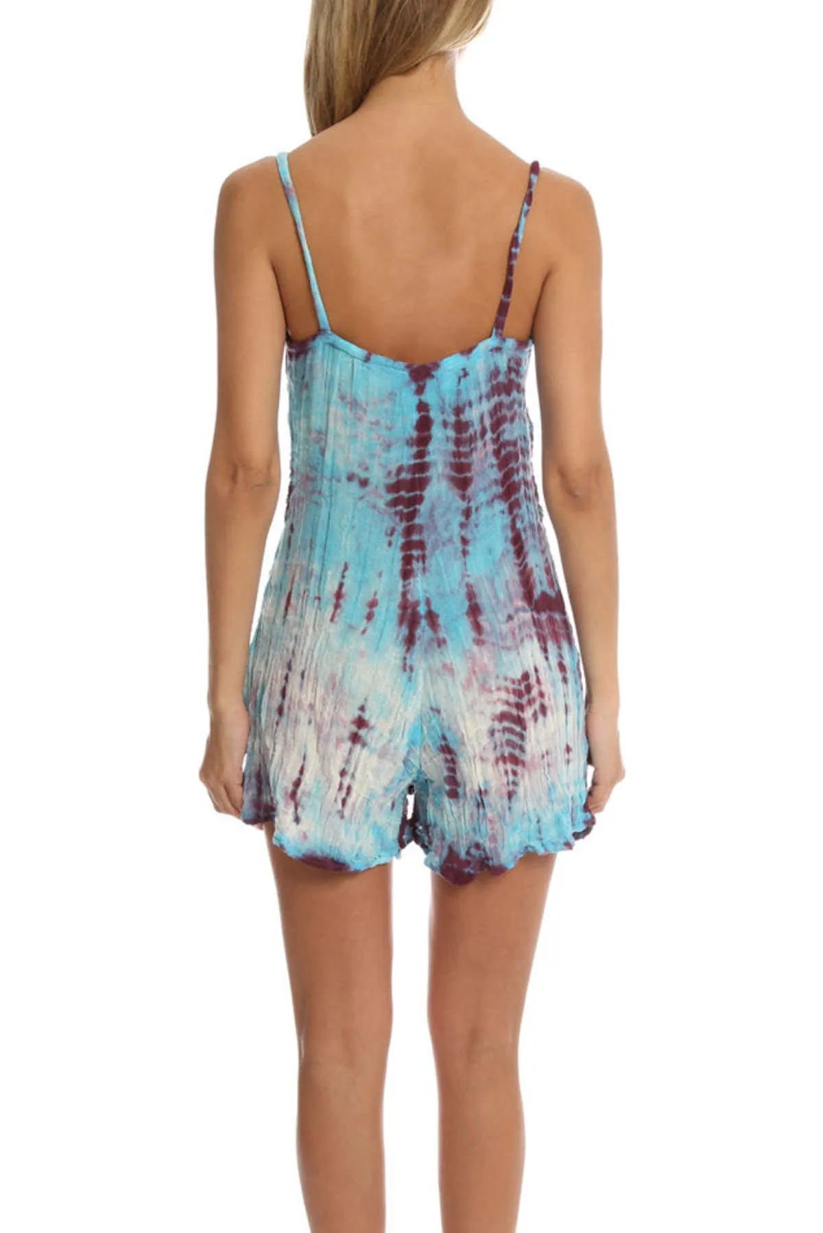 Wildcat Romper - Deep Red/Hot Turquoise