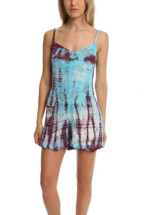 Wildcat Romper - Deep Red/Hot Turquoise