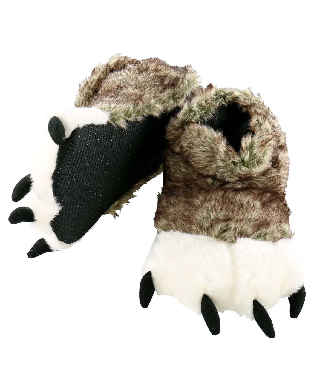 Wolf Kid and Adult Paw Slipper