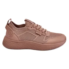 Women's Comfortable Sneakers Memory Foam System Big Star LL274416 Light brown