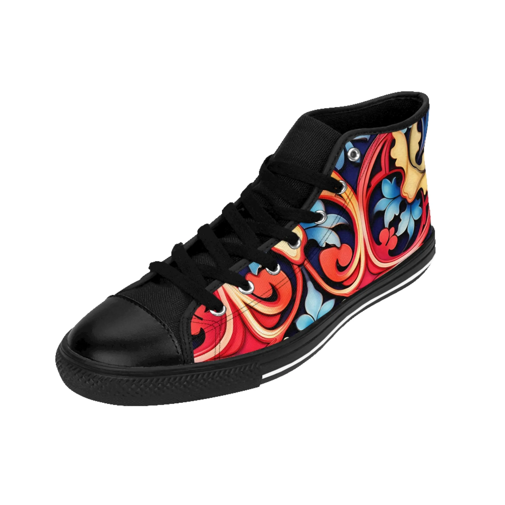 Women's Classic Contemporary Style High Sneakers. GB-000017C