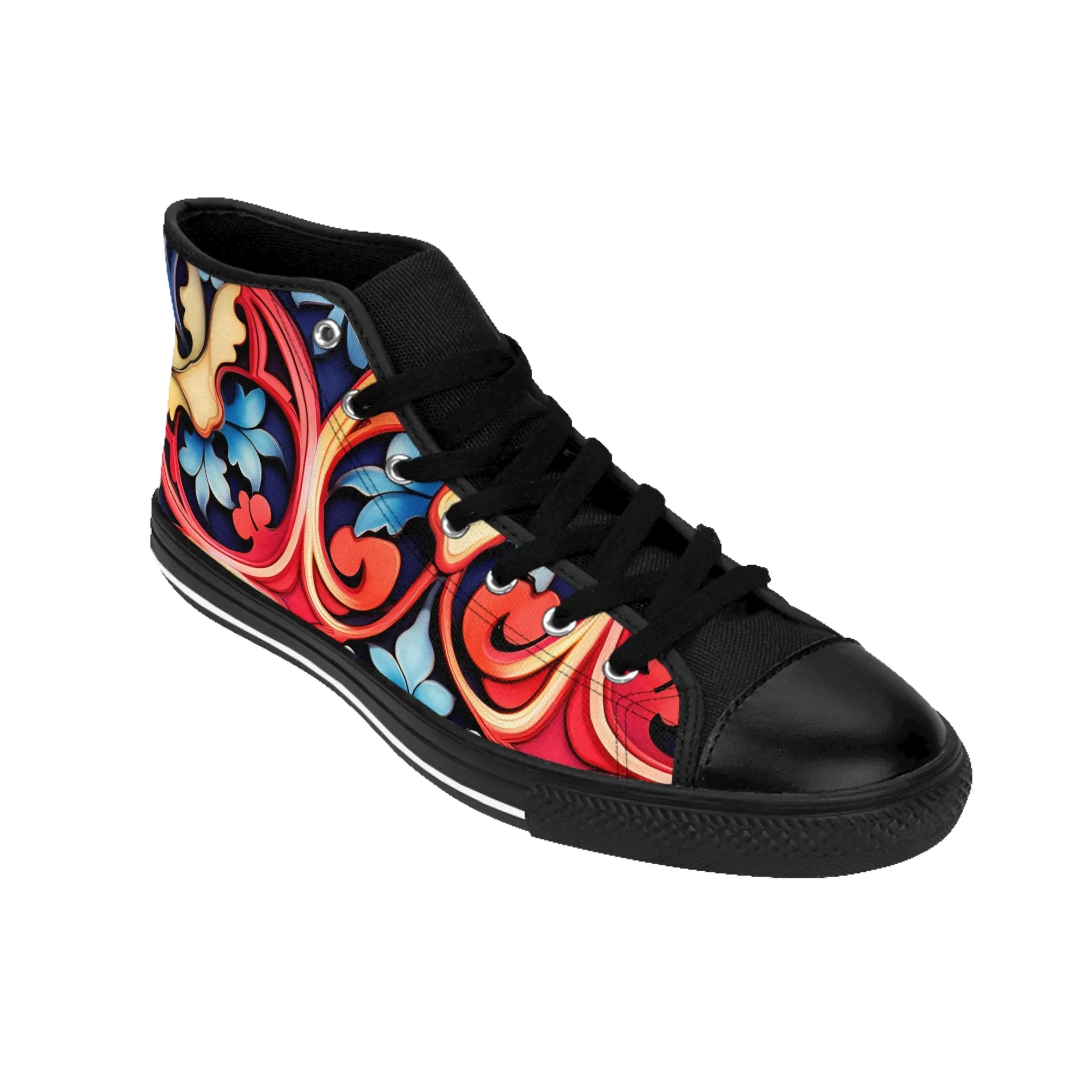 Women's Classic Contemporary Style High Sneakers. GB-000017C