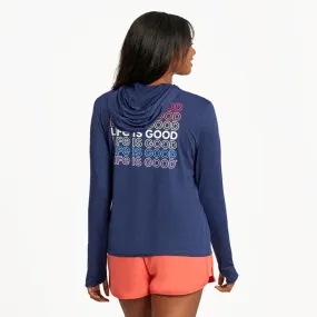 Women's Life Is Good Multi-Stack Hoodie