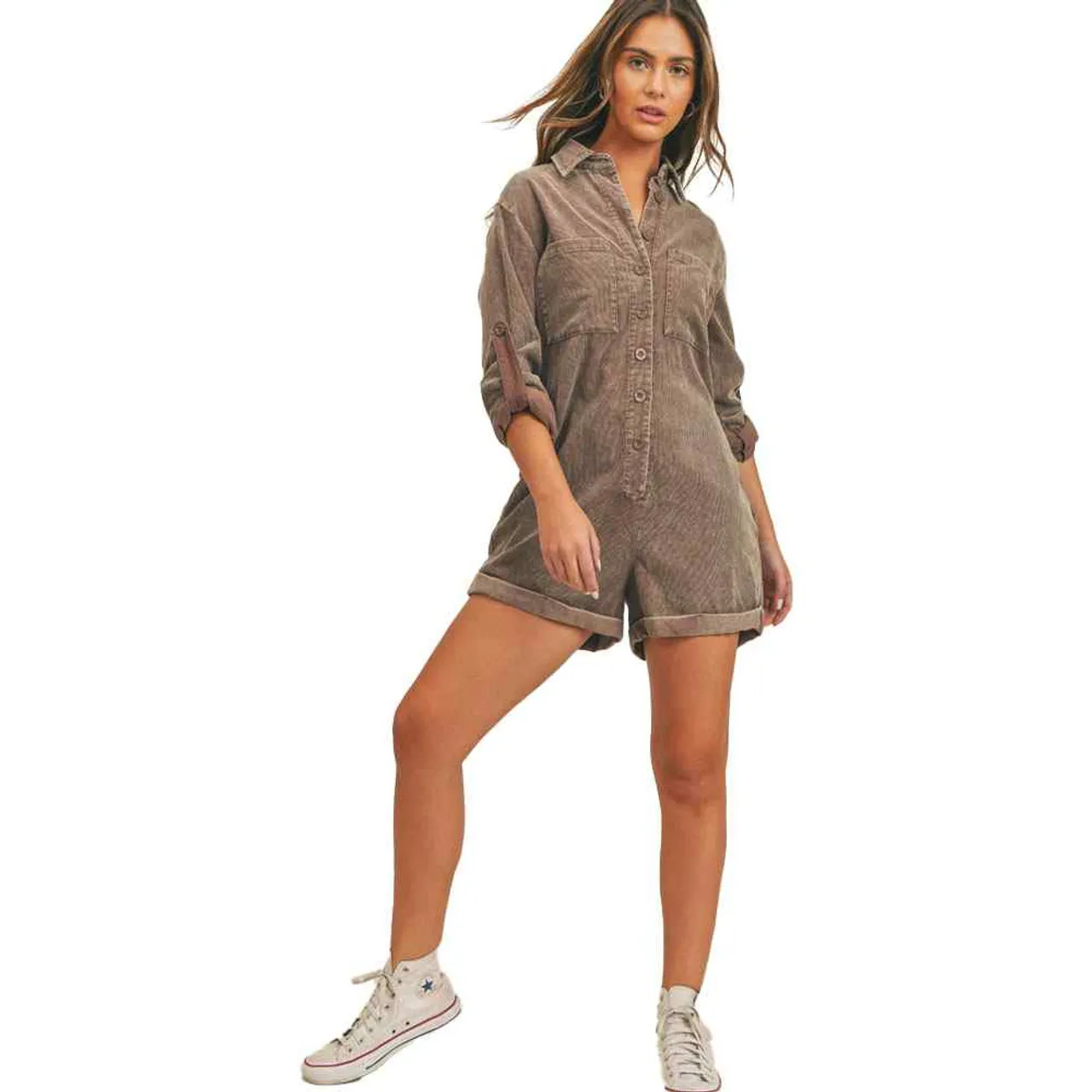 Women's Sadie and Sage Like This Corduroy Romper