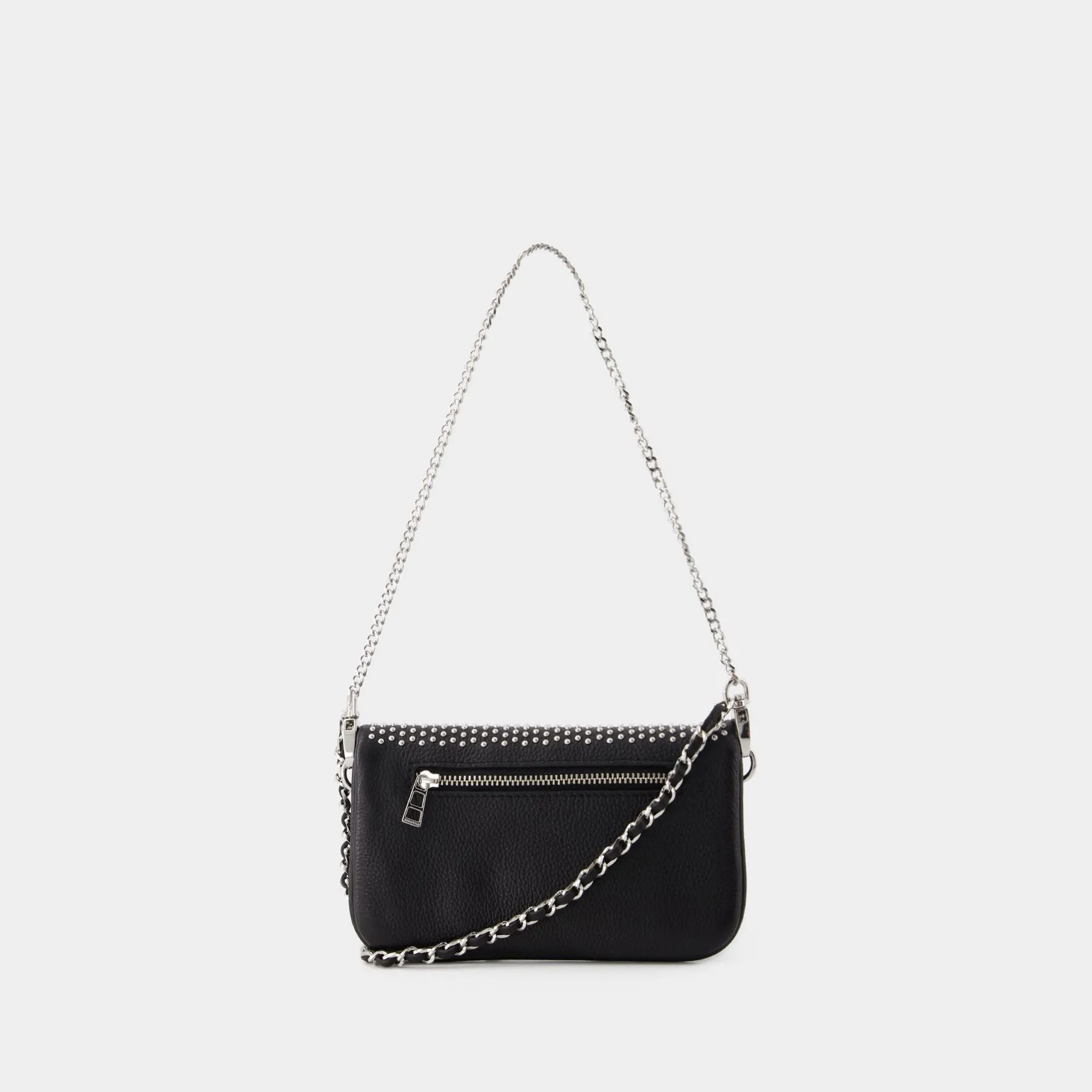 Zadig & Voltaire  Rock Nano Plumetis Hobo Bag - Zadig & Voltaire - Leather - Black