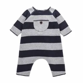 Zhoe & Tobiah Baby Boy Striped Romper